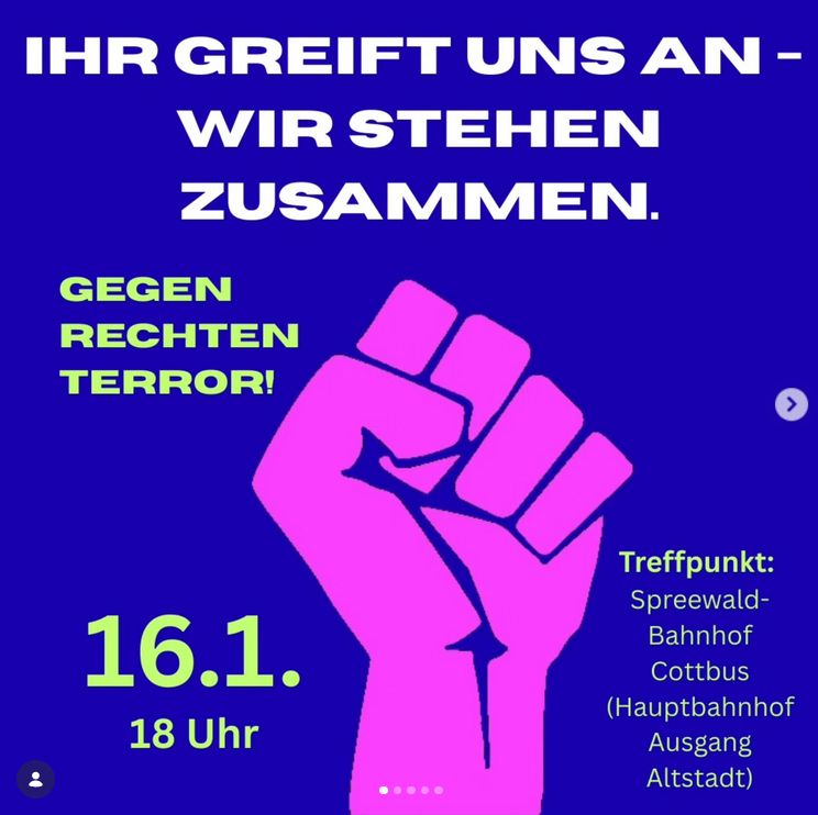 Hass und Hetze entgegenstellen: Im Alltag und an der Seite der Betroffenen – Bündnisgrüne rufen zur Teilnahme an Solidaritätsdemo gegen rechte Gewalt in Cottbus auf