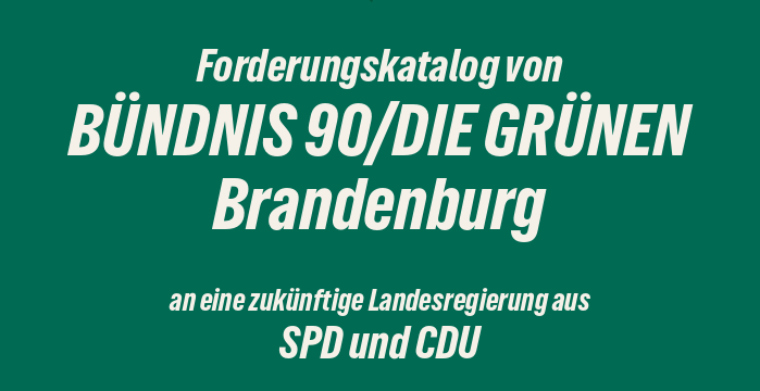 Forderungskatalog an zukünftige Landesregierung aus SPD und CDU